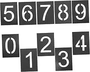 OKUMEYR 1 Set Stencils for Mailbox and Door Signs Reusable Spray Paint Templates for Custom Address Marking Parking Labels and Storage Identification