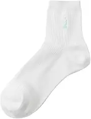 EASTBOY(イーストボーイ) East Boy 5209244 5209244 Double-Sided Embroidery Socks, 5.1 inches (13 cm) Length, Mint Goddess