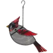 Sunset Vista Designs Metal Mesh Cardinal Seed Bird Feeder