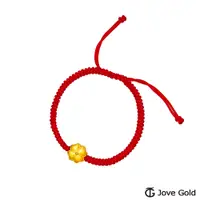 在飛比找PChome24h購物優惠-JoveGold漾金飾 幸福青鳥黃金編織繩手鍊