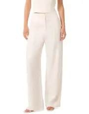 [Forever New] Posey Linen Wide Leg Pants in White