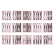 Fluffy-Mink Fake-Eyelashes Faux Mink Lashes Volume Dramatic Thick False Lashes