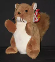 TY NUTS the SQUIRREL BEANIE BABY - MINT with MINT TAG