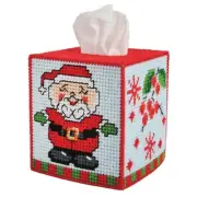 Herrschners® Christmas Couple Tissue Box Plastic Canvas Kit