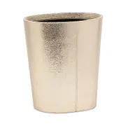 Pigeon & Poodle Viana Metallic Accent Leather Waste Basket