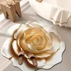 Pastoral Rose Floor Mat Special-shaped Door Gasket Blanket Cloakroom