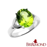 【BRILLMOND JEWELRY】典雅2克拉橄欖石戒(天然橄欖石)