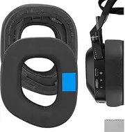 Geekria Sport Cooling-Gel Replacement Ear Pads for Corsair HS80 RGB Wireless Headphones Ear Cushions, Repair Parts (Black)