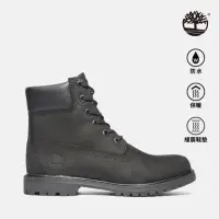 在飛比找momo購物網優惠-【Timberland】女款黑色磨砂皮革六吋靴(8658A0