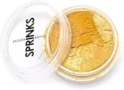 Sprinks Edible Lustre Dust Powder - 10ml Edible Glitter | Food Colour Dust | Cake Decorating Powder | Edible Shimmer for Cakes | Lustre Dust for Fondant | Metallic Food Glitter | Aged Gold
