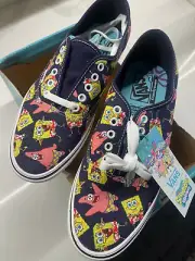 67 Vans X SpongeBob ComfyCush Authentic AlohaBob Sneakers Shoes Mens 9.5