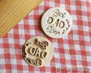 Best Dad Ever Stamp Embosser Cookie Cutter Pastry Fondant Dough Biscuit