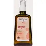 Weleda Sensitive Skin Stretch Mark Massage Oil 100ml, Clear