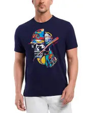 Robert Graham Skull Slugger Short Sleeve Graphic Tee