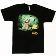 Star Wars The Child Halloween Pumpkin Shirt Size Large Baby Yoda Glow In Dark