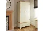 EMMETT (GA-GWR-W) 2 DOOR / 1 DRAWER WARDROBE - 1850(H) x 900(W) x 520(D) - IVORY