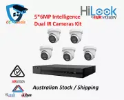 HiLook 5 x6MP IPC-T262H-MU Camera with IntelliSense, Built-in Mic, 8CH 4K NVR