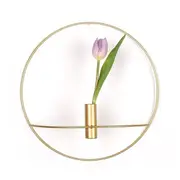 3D Geometric Wall Mounted Candle Holder Metal Tea Light Home Decor Candlestick