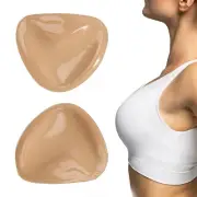 2pc Sticky Bra Inserts Double-Sided Self-Adhesive Push Up Pad Triangular Stylish