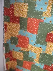 HOBBY LOBBY Multicolor Cotton Patchwork Cheater Quilt Fabric SZ 1Y14"X44" NEW