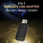 USB Carplay Android Auto Wired to Wireless 2-in-1 Smart Module Adapter Plug&Play