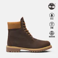 在飛比找momo購物網優惠-【Timberland】Timberland 男款深棕色全粒