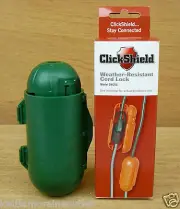 ClickShield Green Weather-Resistant Cord Lock Protect Outdoor Electrical Cords