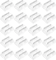 VGOL 20Pcs 2-pin COB LED Connectors for 10mm-9 in 1 Strips Tape Light Connector, No Dark Area, Suitable for IP20 COB & SMD Light Strips