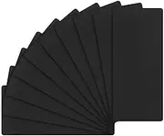 uxcell 10-Pack Anodized Aluminium Laser Engraved Mount Metal Plate 2x1x0.02 Inch Engraver Blank Anodized Aluminum Sheets for DIY Laser Printing/Home/Office[Black]