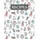 Recipes: Blank Journal Cookbook Notebook to Write In Your Personalized Favorite Recipes with Women’’s Fashion Clothing Themed Co