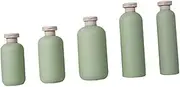 BESTOYARD 5pcs Empty Sub Bottles for Shampoo and Shower Gel Refillable Containers Leak Lotion Storage for Home Travel Hotel Use