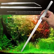 Long Stainless Steel Aquarium Tools Tank Aquatic Plant Tweezers Scissors Plants