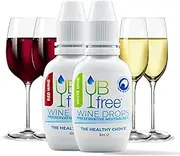 UB Free Wine Drops - 2pk - A Natural Odorless and Tasteless Wine Sulfite Remover for Red and White Wines - Eliminates Wine Sensitivities Related to Wine Allergies - Discrete Alternative to a Wine Wand