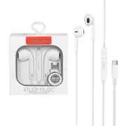 Tranyoo (T-R13) Handsfree USB Type C Headphones Earbuds (Built-in Microphone & Volume Control)