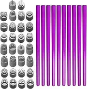 Nail Buffer Pen - Flowers - Displaced Nail Tool Kit for Women | Nail Stamp Pen with Different Patterns, Point Tool for Adults, Girls and Aestheticians