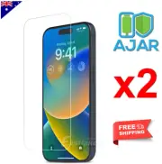 2XTempered Glass Screen Protector For iPhone 15 14 13 12 11 Pro XR XS Max 8 Plus