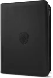 Premium Zip Card Binder, 9 Pocket Trading Card Binder, PU Cover Zipper Card Col