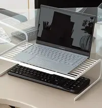 在飛比找樂天市場購物網優惠-桌上型螢幕增高架 筆記本平板電腦桌面支架燒烤架散熱底座桌面托