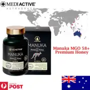 General wellbeing–MeDiActive Premium Manuka Honey 300g(MGO58+) Made in Australia