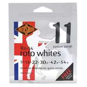 Rotosound R1154 Roto Whites Electric Guitar Strings 11-54 Nickel on Steel