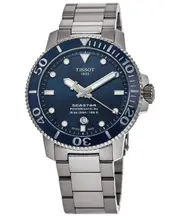 Tissot Seastar Powermatic 80 1000ft Swiss Made T1204071104103 300M Mens Watch