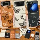 Magnetic Case For Samsung Galaxy Z Flip6 Flip5 Flip4 3 Butterfly Soft Slim Cover