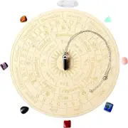 Star Pendulum Board Dowsing Divination Metaphysical Message Board Wooden Divinat