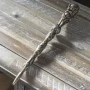 Triple Goddess Mystical Wand With Three Sided Mother Maiden Crone Handle