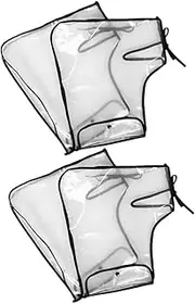 Gogogmee 2Pairs Motorcycle Handlebar Gloves Muffs Winter Windproof Hand Covers for Scooter Snowmobile Easy Installation Protection Durable Design