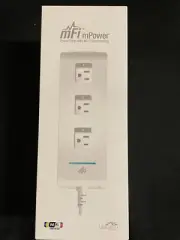 NEW - Ubiquiti Networks MPOWER mFI 3-Port Power Wi-Fi Smart Power Strip
