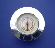 55 56 Chevy Polished Aluminum Quartz Clock Gold Face *NEW* 1955 1956 Chevrolet (for: Chevrolet)