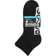 Bonds Mens Socks Logo 1/4 Sports Size 11-14 Assorted 3 pack