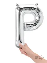 NORTHSTAR LETTER P - 16 inch - SILVER (AIR-FILL ONLY)