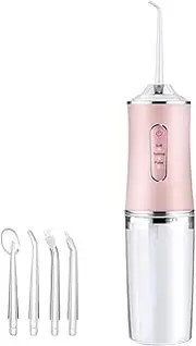 Nebula-X Water-Flosser-Teeth-Cleaner, Rechargeable - Waterproof, Portable Cordless Dental Oral Irrigator, Water flossers for Teeth, 3 Modes 4 Nozzles, for Home&Travel (Pink)